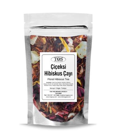 TOS The Organic Spices Floral Hibiscus Tea 250 gr (1st Quality) Floral Hibiscus Tea