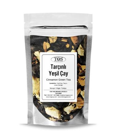 TOS The Organic Spices Cinnamon Green Tea 100 gr (1st Quality) Cinnamon Green Tea