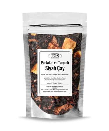 TOS The Organic Spices Orange and Cinnamon Black Tea 100 gr (1st Quality) Orange and Cinnamon Black Tea
