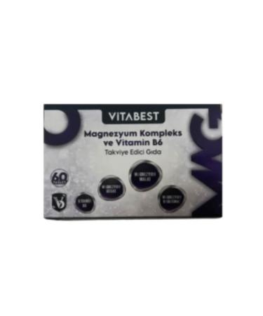 NOVAFACE STD Vitabest Magnesium Complex and Vitamin B6 60 Tablets (SINGLE)