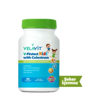 NOVAFACE STD Velavit V Firstect Kids with Colostrum Supplementary Food 30 Capsules (SINGLE)