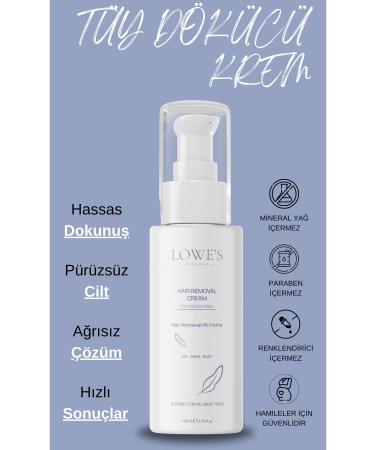 Cosmetics LOWE'S Laser Effective Hair Removal Cream - Hair Root Weakening and Epilation Effective Solution - Buy Online on GoSupps.com