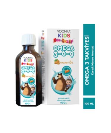NOVAFACE STD Voonka Masha and the Bear Omega 3-6-9 Walnut Oil 100 ML Fish Oil Supplement (SINGLE)