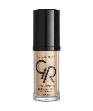 Golden Rose Total Cover 2in1 (No:05) Foundation&Concealer SPF 15 - 30 ml