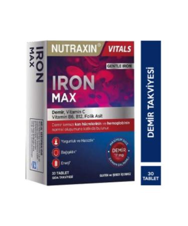 Nutraxin STD Nutraxin Iron Max 17 mg 30 Tablets (SINGLE)