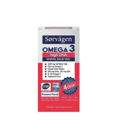 NOVAFACE STD Sorvagen Omega 3 High DHA Norwegian Fish Oil 50 Capsules (SINGLE)