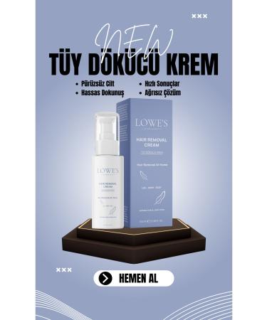 Cosmetics LOWE'S Laser Effective Hair Removal Cream - Hair Root Weakening and Epilation Effective Solution - Buy Online on GoSupps.com