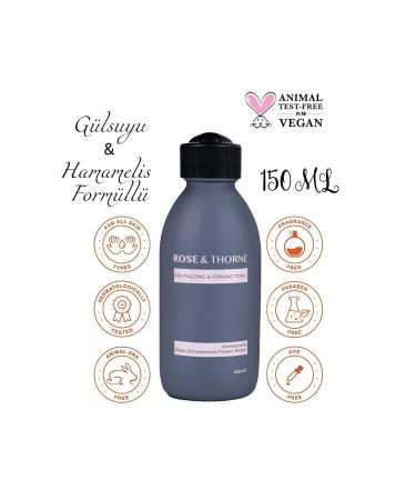 ROSE & THORNE Rose Thorne Tonic 150 ml Refreshing Make-Up Remover Face Wash Hamamelis Rose Water - Buy Online on GoSupps.com