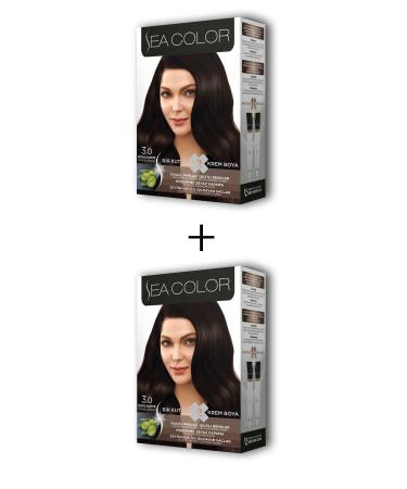 Skygo 2X2 Tube Cream Hair Dye Set Dark Brown No:3.0