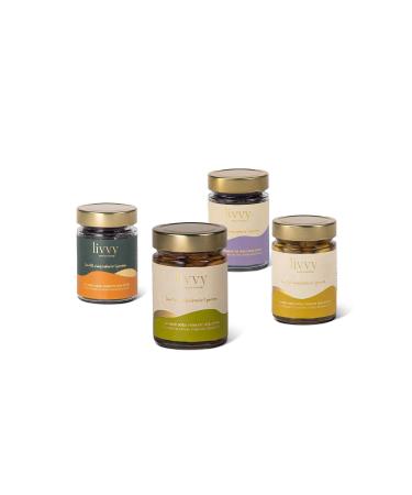 Livvy Premium Foods UNO Livvy Set (Brined 250g + Sele 250g + Mediterranean 250g + Aegean 250g)