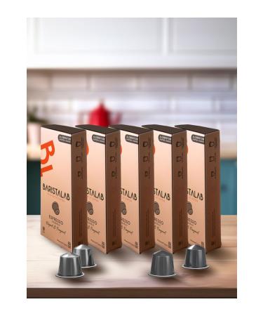 BARISTA LAB Coffee Aluminum Capsules 50 Pieces Nespresso Compatible (HAWAII)