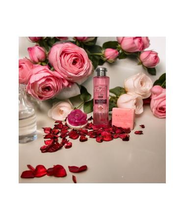 bybams Natural Rose Water-Natural Rose Soap-Decorative Rose Shaped Candle