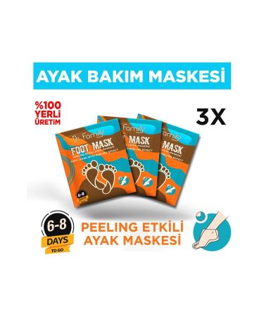 Dr Family 3 Pieces Peeling Effective Dead Skin and Crack Peeling Foot Mask - Buy Online on GoSupps.com