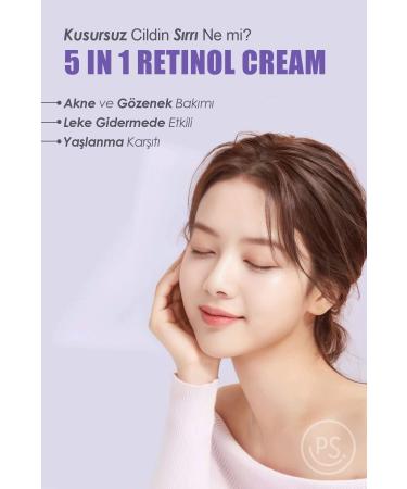 PRETTYSKIN Retinol Anti-Wrinkle Intensive Moisturizer 5 in 1 Premium Cream - Buy Online on GoSupps.com