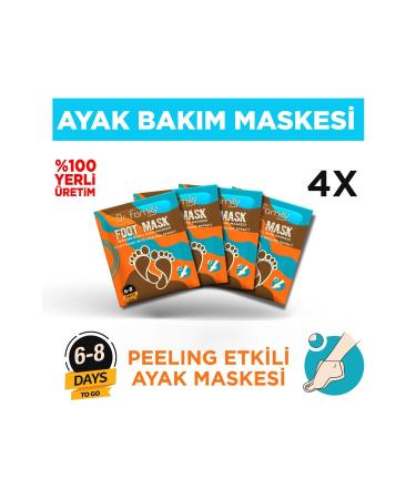 Dr Family 4 Pieces Peeling Effective Dead Skin and Crack Peeling Foot Mask - Buy Online on GoSupps.com