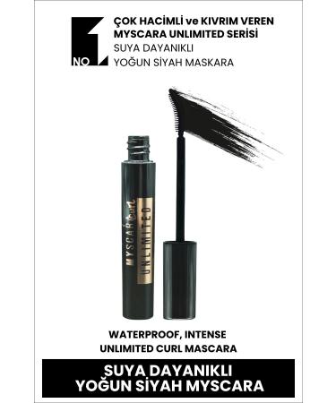 Sheida Myscara Series Curl and Volume Waterproof Mascara (BLACK) High Volume & Curl Mascara