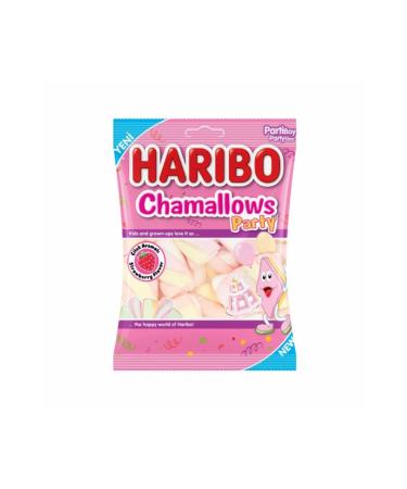 Haribo Chamallows Party Strawberry 150 Gr. (12 PIECES)