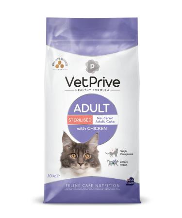 VetPrive Sterilized Chicken Cat Food 10 Kg