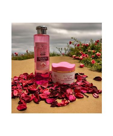 rosecity 0 Natural Rose Water-Natural Rose Cream Aloe Vera+E Vitamin Effective