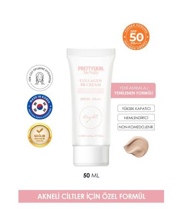 PRETTYSKIN Collagen Essence Anti-Aging BB Cream with Perfect Coverage
