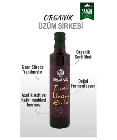 Sayg n Organic Grape Vinegar 500 Ml