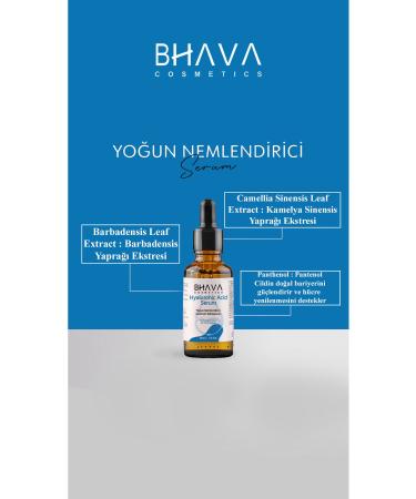 bhava cosmetics Hyaluronic Acid and Collagen Intensive Moisturizing and Skin Plumping Serum - Buy Online on GoSupps.com