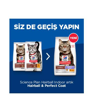 Hill's SCIENCE PLAN Adult Cat Food with Chicken for Perfect Hairball Prevention 1.5 Kg - Buy Online on GoSupps.com