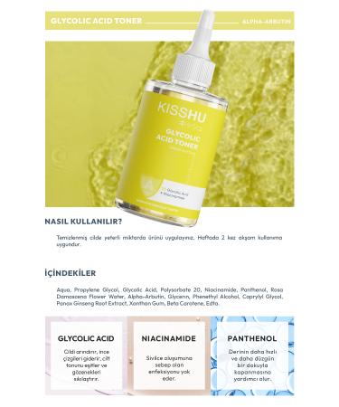 Kisshu Pore Tightening Anti-Spot Toner for All Skin Types - Glycolic Acid 5% + Alpha Arbutin + Niacinamide - Buy Online on GoSupps.com