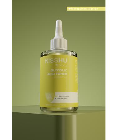 Kisshu Pore Tightening Anti-Spot Toner for All Skin Types - Glycolic Acid 5% + Alpha Arbutin + Niacinamide - Buy Online on GoSupps.com