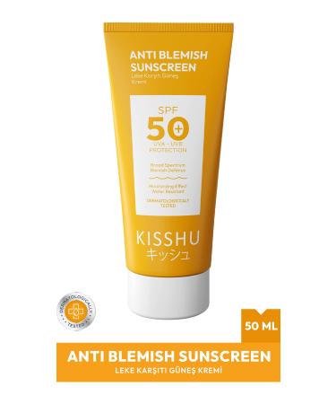 Kisshu Anti-Spot High Protection 50 Spf Sun Cream for All Skin Types Glutathione Effect 50 ml