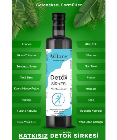 Asitane Natural Pineapple-Golden Plum-Quinoa Fruit Mixed Detox Vinegar Helps to Eliminate Edema 500ml - Buy Online on GoSupps.com