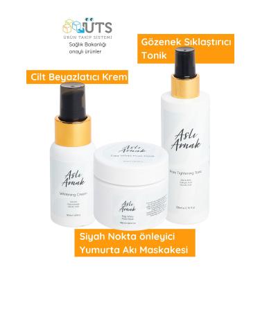 Asl Arnak Pore Tightening Toner & Skin Whitening & Egg White Mask