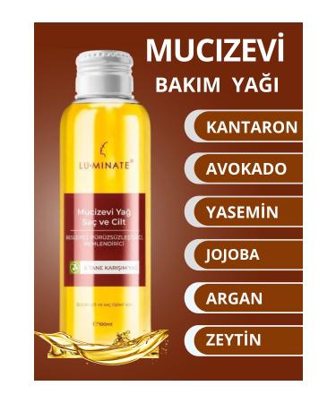 Luminate Miraculous Hair and Body Care Oil St. John's Wort Jasmine Argan Olive Avocado Moisturizing Repair