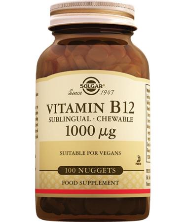Solgar Vitamin B12 1000 Mg 100 Tablets (SUBLANGUAGE)