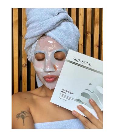 skinsoul Transparent Korean Mask Collagen Mask Skinsoul Collagen Mask Bio Collagen Mask - Buy Online on GoSupps.com