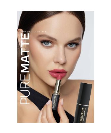 Golden Rose Pure Matte Powder Lipstick No: 102 - Powdered Matte Lipstick - 8691190533526 - Buy Online on GoSupps.com