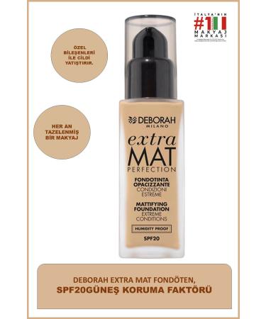 Deborah Extra Matte Perfection Foundation No: 03 8009518305548