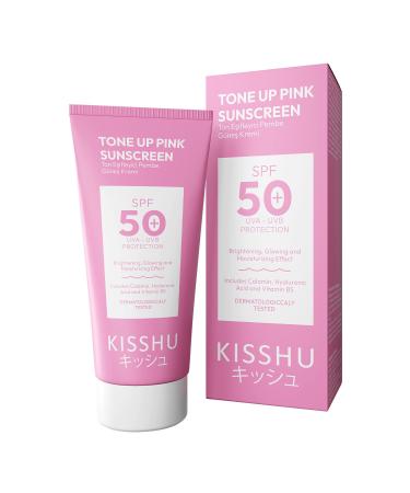 Kisshu Anti-Spot Tone Equalizing Spf 50 Pink Tinted Sunscreen with Glutathione Hyaluronic Acid Effect 50 ml - Buy Online on GoSupps.com