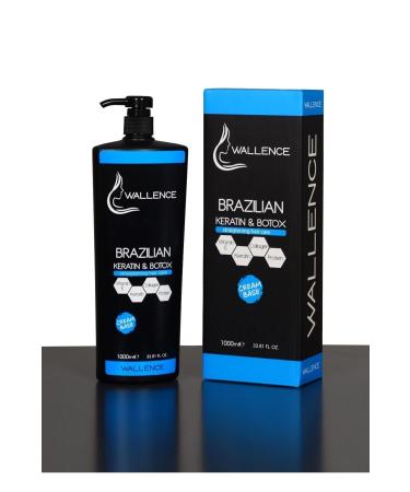 Wallence Brazilian 6 Months Keratin & Botox for Straight Hair Stops Breakage and Damage 1000 Ml - Buy Online on GoSupps.com