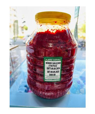 eker&Kahveci Homemade Sun Dried Natural Sweet Pepper Paste 5 KG