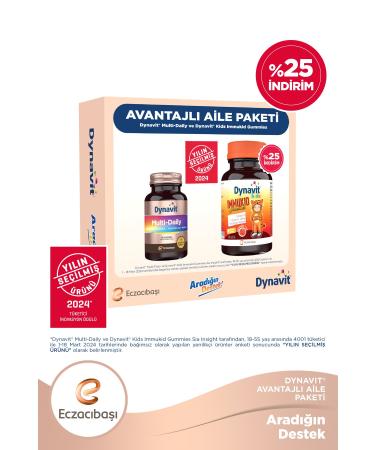 Dynavit Multi Daily & Immukid Gummies Advantageous Package