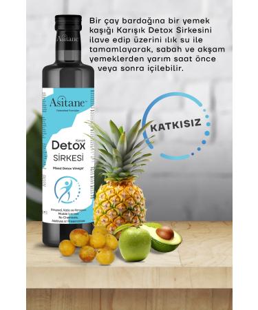 Asitane Natural Pineapple-Golden Plum-Quinoa Fruit Mixed Detox Vinegar Helps to Eliminate Edema 500ml - Buy Online on GoSupps.com