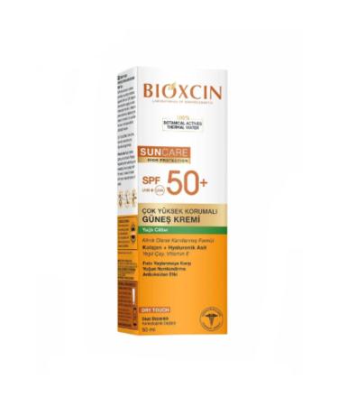 Bioxcin SunCare Sun Cream for Oily Skin Spf 50 Very High Protection 50 ml - (Collagen Dry Touch)