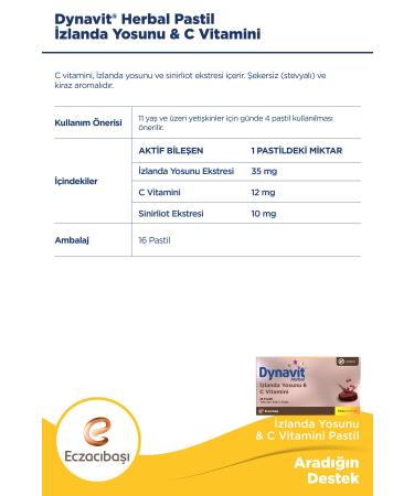 Dynavit Vitamin C & D & Zinc & Herbal Iceland Moss Advantageous Package - Buy Online on GoSupps.com