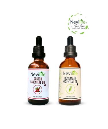 nevilife 2-pack Hair Care Oils Rosemary Oil 50 ml Castor Oil 50 ml