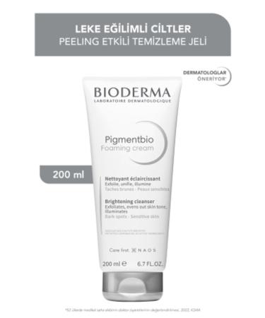 Bioderma Pigmentbio Foaming Cream 200 ml Peeling Effective Cleansing Gel for Blemish Prone Skin+1