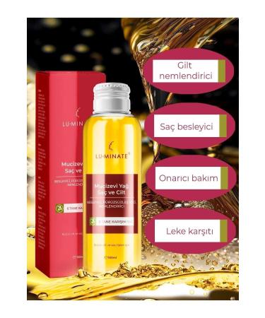 Luminate Miraculous Hair and Body Care Oil St. John's Wort Jasmine Argan Olive Avocado Moisturizing Repair - Buy Online on GoSupps.com