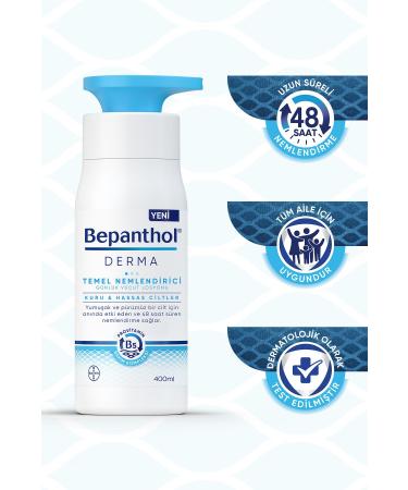 Bepanthen Derma Essential Moisturizing Daily Body Care Lotion 400 ml Dry and Sensitive Skin - Buy Online on GoSupps.com