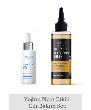 VLORA Pore Tightening and Purifying Tonic & Hyaluronic Acid Serum (Dry Skin)