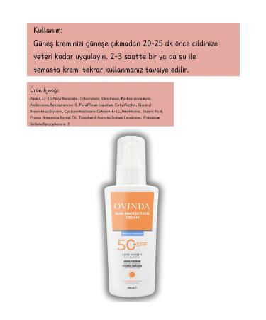 Ovinda Anti-Spot and Anti-Aging High Protection SPF 50 Sun Cream 100 ml - Buy Online on GoSupps.com